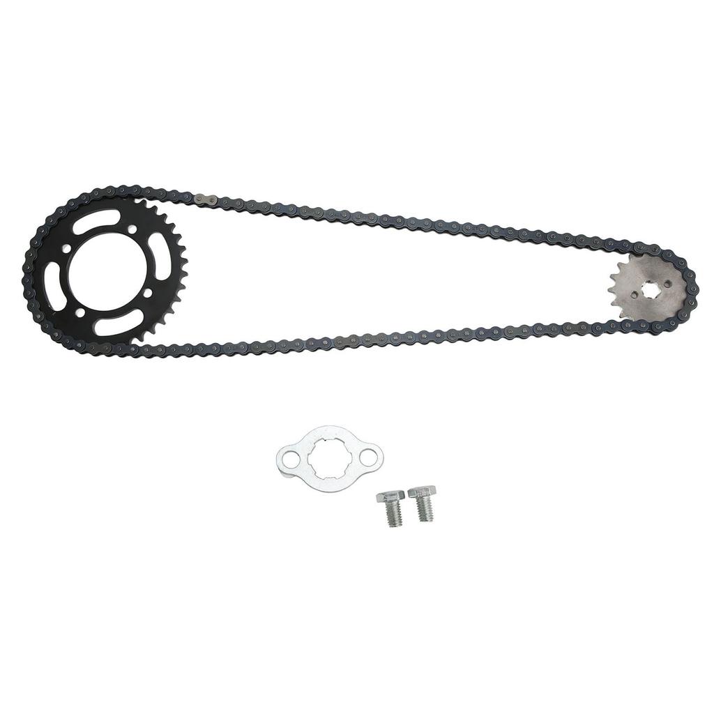 420 Chain 155mm 37T Rear 420 17T Front Sprocket Universal for 50cc to 125cc Dirt Mini Bikes ATV Go Kart