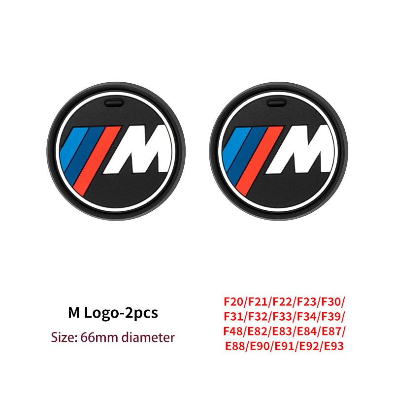 

2025 Hot Car Silicone Coasters Centre Console Water Centre Console Cup Non-Slip Mats For BMW E46 E90 E39 E87 F10 F20 F30 G60 G20