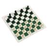 Portable Chess Checkers Set for Kids Adults Folding Roll Up Chess Game Sets 24 Checker Pieces with