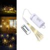 Firework Copper Led Fairy Wire String Lights Remote Control Christmas Decor