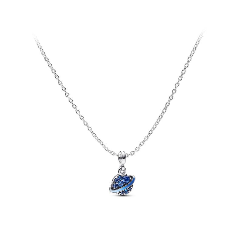 Pandora Around the Planet Set 925 Silver Necklace Men and Women Same Style Couple Style ZT2024102507A