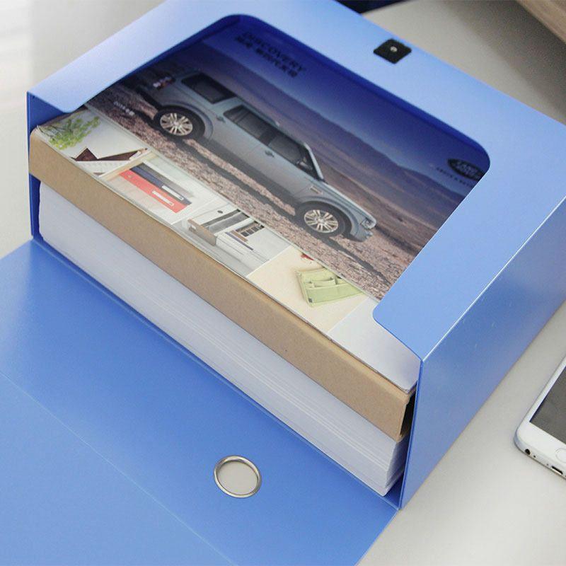 

7.5cm Large Capacity File Box Documentary Box 10cm Wide Plastic Voucher Box Office Supplies File Storage Box 5.5cm Data Classification Storage Folder 7.5cm Wide [Black One]