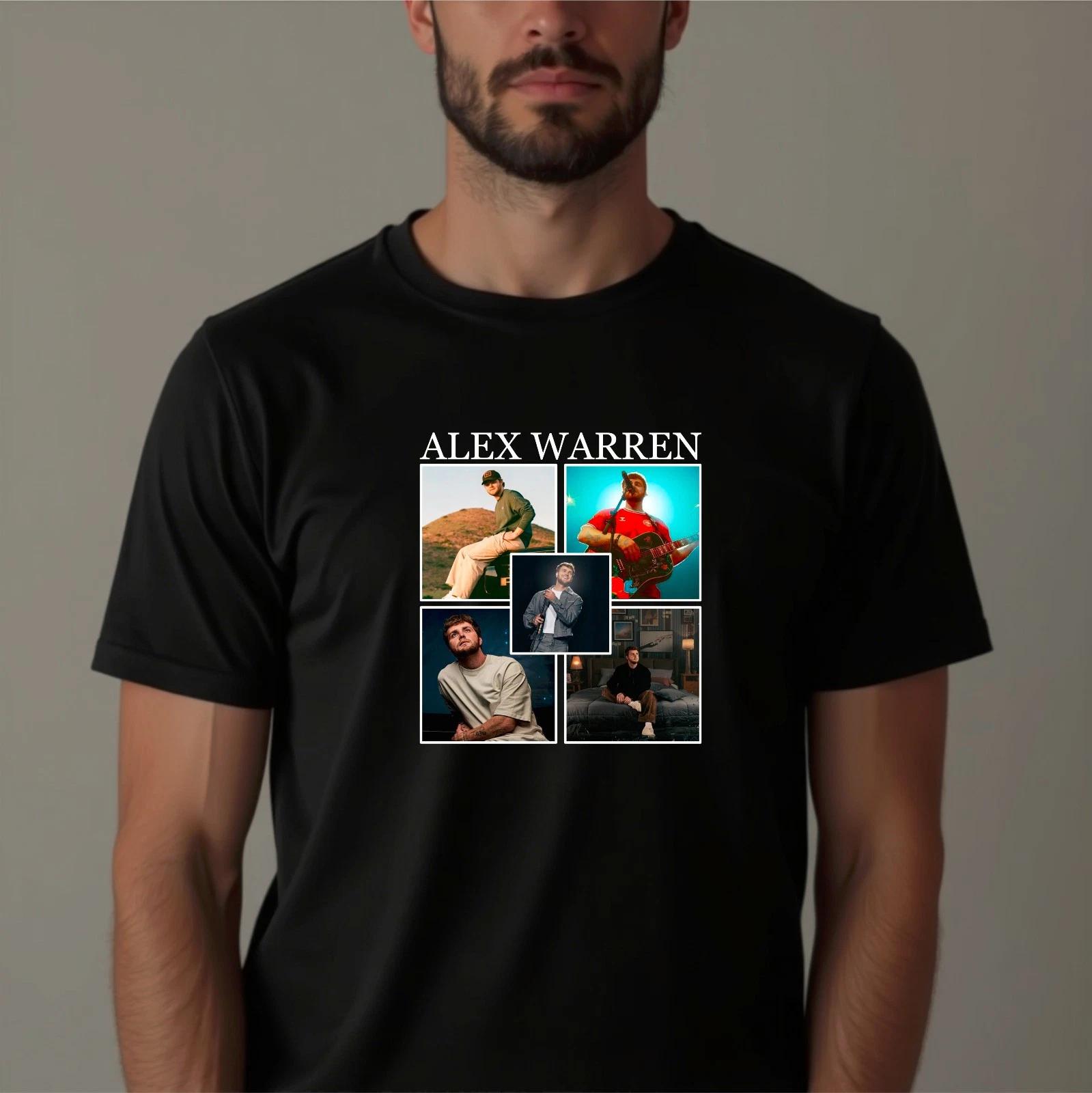 

Alex Warren Inspired Photo Collage Graphic T-Shirt, Casual Music Fan Gift Tee 3XL