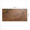 Elegant Decorative Desk Pad Wooden Top With Leaves 120X60 Cm