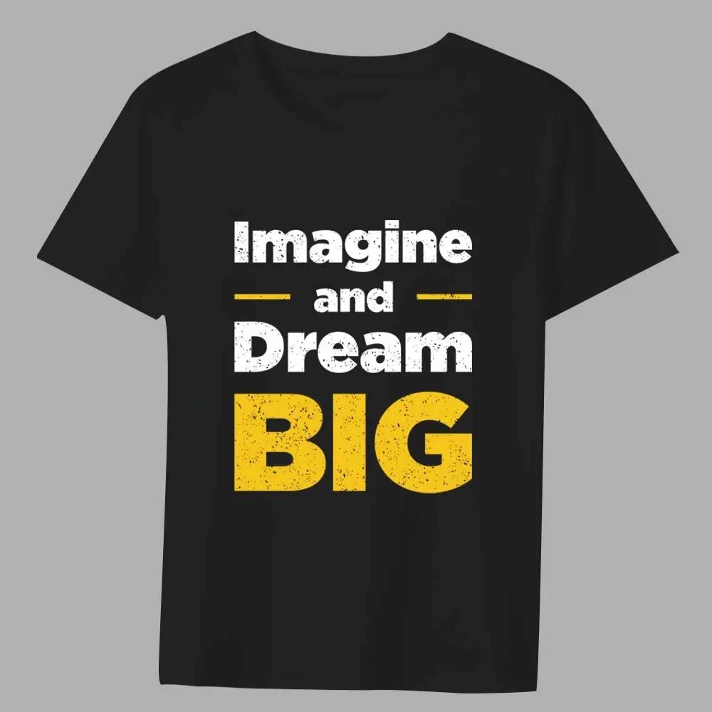 Men's Basic Classic Black T-shirt Inspirational Phrase Printing Series Slim Casual O-neck Youth Comfortable Short-sleeved Shirt