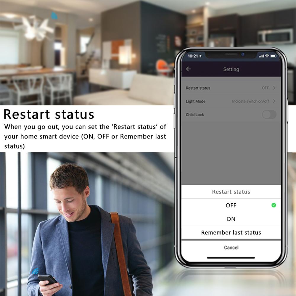 Melery Tuya WiFi Boiler Water Heater Israel Switch Smart Socket 40A Time Schedule Voice Control Google Home App Alexa Echo Dot