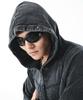 WEGO Powder Bleached Studded Zip Korean Size Sumikuro Men's Hoodie, Sweatshirt, Hooded, Autumn/Winter Clothing, Streetwear, Style, M,