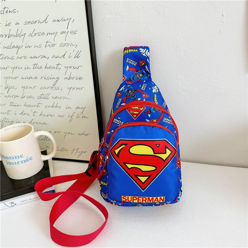 Spiderman Cartoon Kids Nylon Casual Shoulder Bag With Fun Pattern Children For