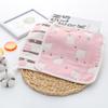 6 Layer Pure Cotton Gauze Baby Burp Cloth Cartoon Jacquard Square Towel For Infant Kids Face And Hand Washing