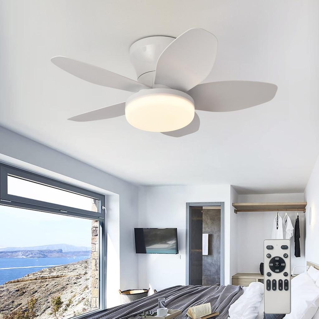 3 Color Temperatures Electric Ceiling Fan Light 25/36/42inch Silent Inverter Ceiling Fan Lamp Energy-Saving Home Lighting Fan