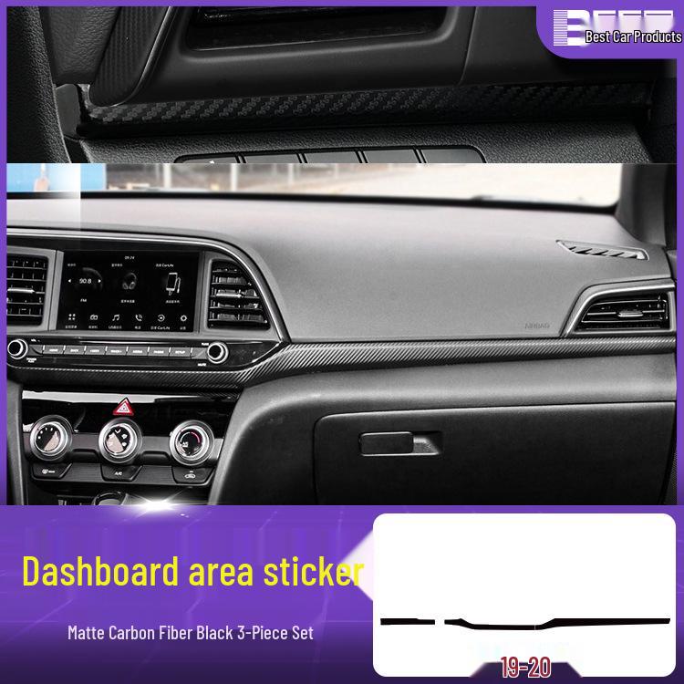 Hyundai Elantra 16-20 Carbon Fiber Gear Shift Protective Film