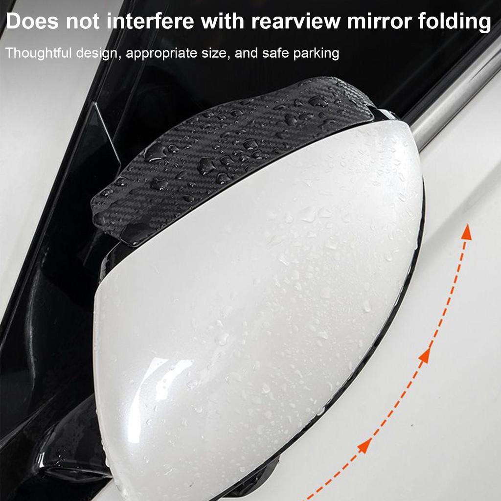 Blind Spot Mirror Rain Eyebrow Accessory Non-Slip Round 2-in-1 Blind Spot Mirror For Outdoors Commuting Camping Driving Trailer