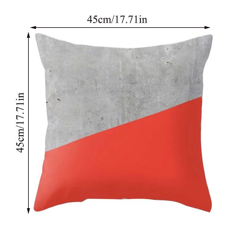 red print throw pillows