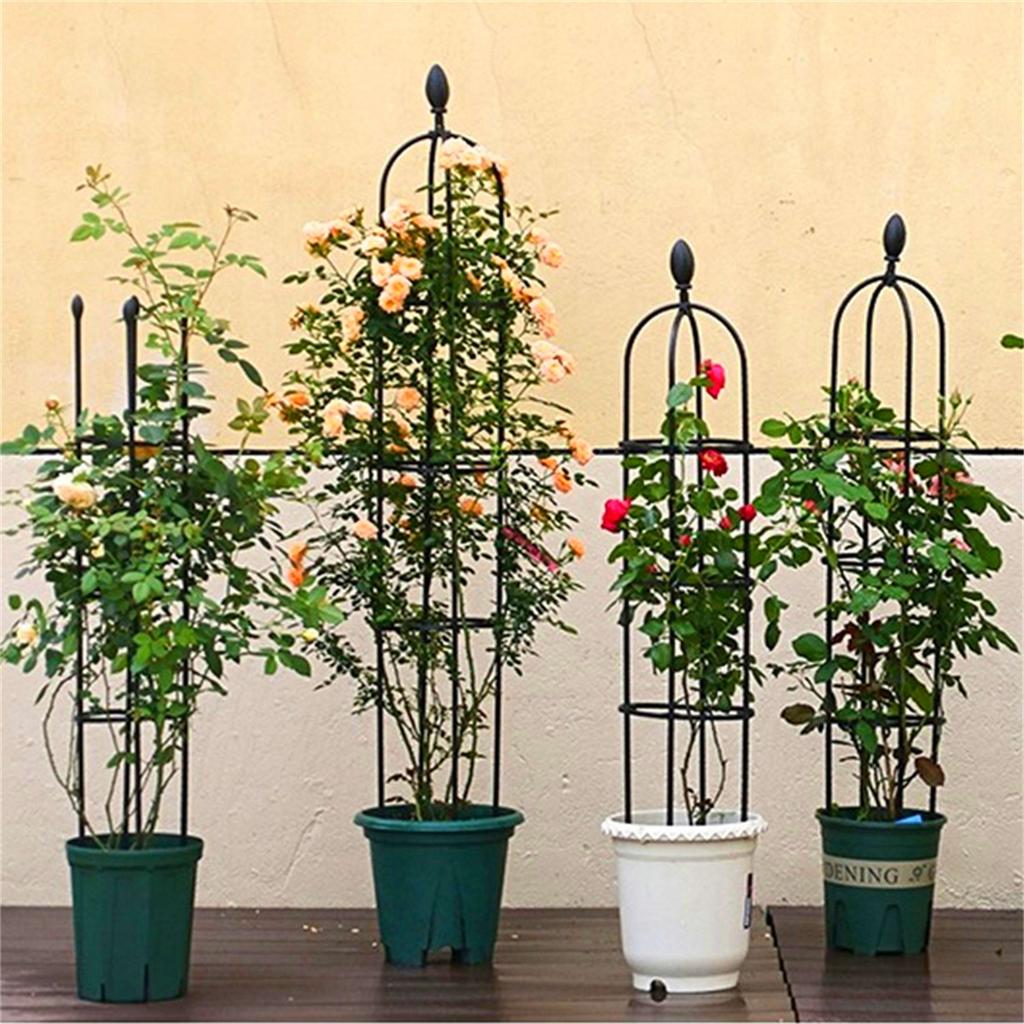 Garden Trellis Shelf Flower Tower Support Rack Plug-in Frame Rose Vine Tomato Climbing Trainer Plant Vegetable Growing Stander