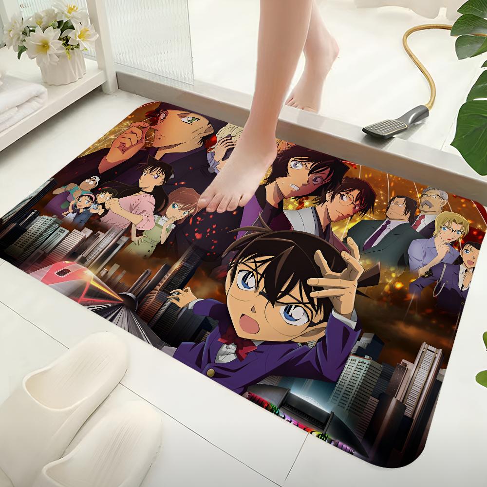 Detective Conan Anime Floor Mat Non-Slip Laundry Room Mat Laundry Decor Balcony Child Living Room Bedside Mats