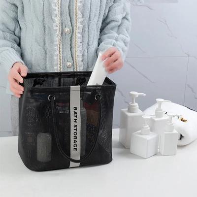 Kosmetiktasche mit großer Kapazität, tragbar, für Reisen, Waschhandtasche, Badezimmer, transparent, Dusche, Make-up-Tasche, Unisex, Toilettenartikel-Organizer