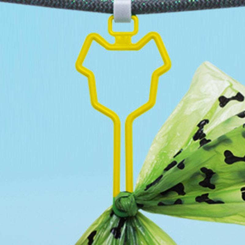 Porte-sac à excréments pour chiens, Clip de transport de déchets pour animaux de compagnie, distributeur mains libres de laisse pour chien, marche en plein air, sacs à excréments pour chiots, facile à transporter