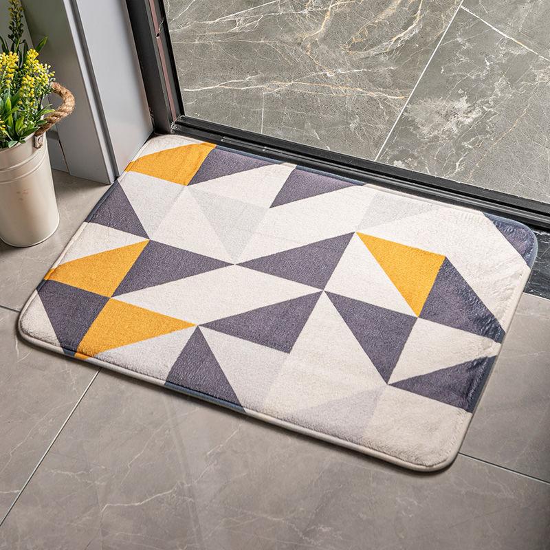 

Door Mat Mat Carpet Bedroom Door Mat Toilet Bathroom Non-slip Mat Home Moisture-wicking Foot Mat Durable Durable 40*60CM