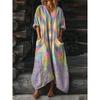 New Women's Flower Fashion Trend Ripple Casual Temperament Women's Dress