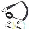 Surfboard Foot Leash 9.8ft Surf Leash Spiral TPU Coiled Stand Up Paddleboard Rope Surfboarding Ankle Strap 360 Degree Rotation