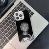 Rapper L-LIL Peep Handyhülle für iPhone 16,15,14,13,12,11,Pro,XS,Max,Plus,Mini,SE4,E Schwarz Matt Stoßfeste Hülle
