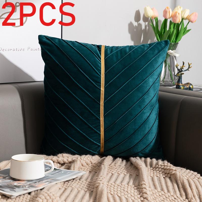 2 шт Наволочка для дивана из голландского бархата - Плюшевая подушка для гостинойофиса поддержка спины 3490₽