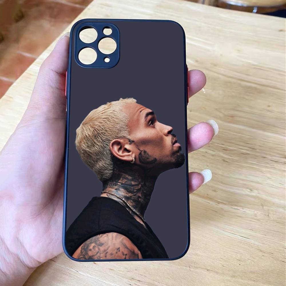 C-Chris Brown 11 Mattes Cover Handyhülle Für iPhone 16 15 14 11 12 13 Mini Pro Max X XR XS stoßfest