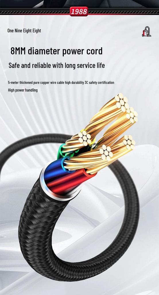 High-Power Industrial Vacuum Cleaner for Home, Car, and Commercial Use