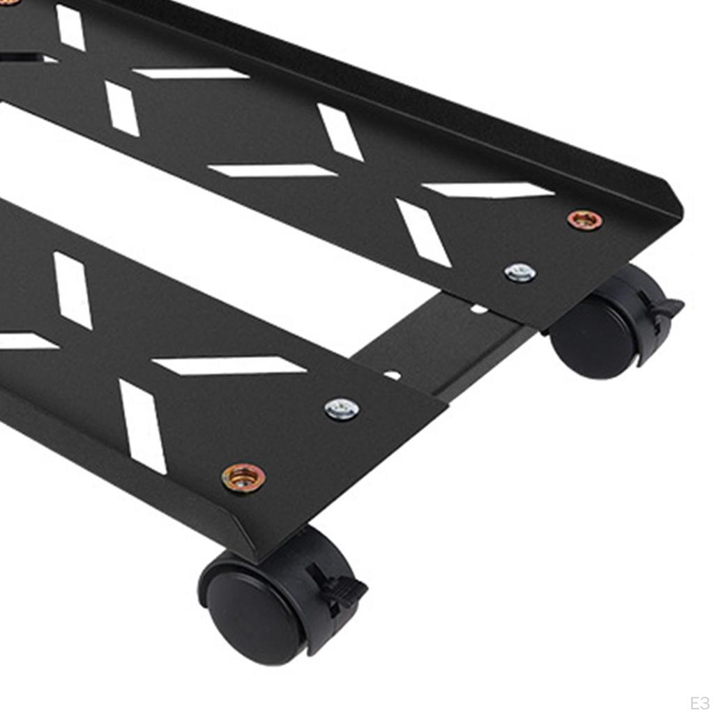 Computer Stand PC Riser Heavy Duty Portable with Caster Wheels CPU Holder for Home Study Rooms