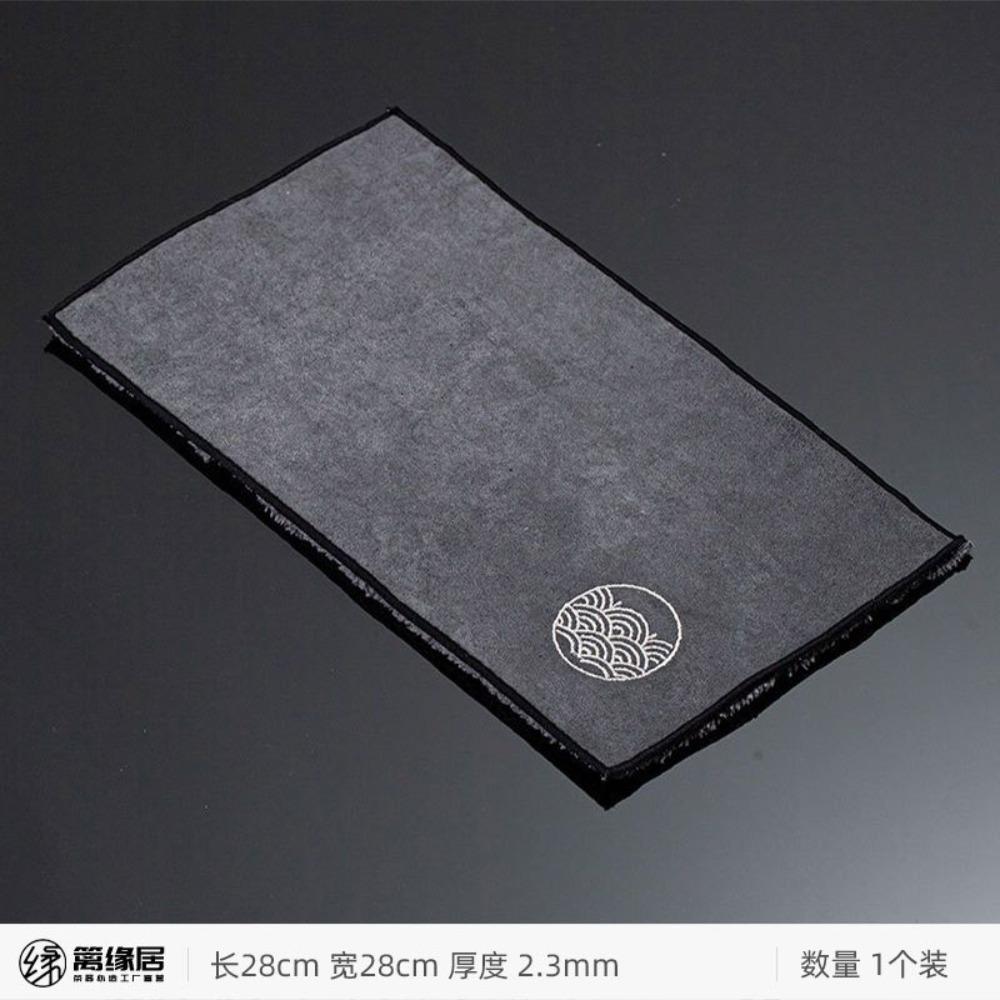 4 Pcs/Set Water Absorption Vintage Tea Towel Double-sided Tea Table Pad Comfortable To The Touch