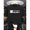 European Sizes Comfortable Short-Sleeved T-Shirt for Men, Featuring a Denim Style And American Street Fashion Print, Perfect for Summer