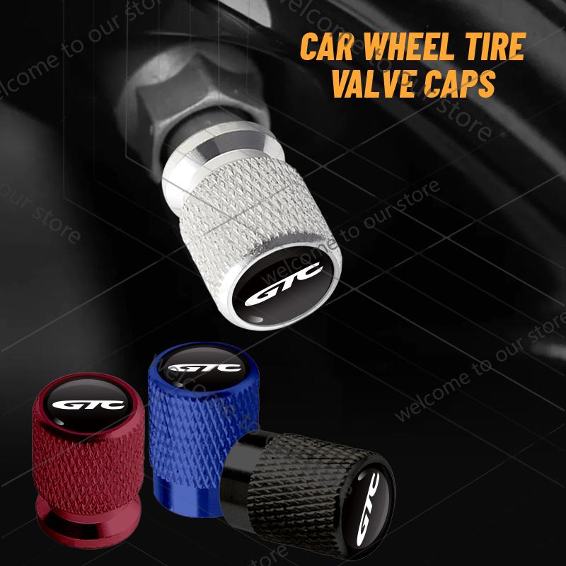 4Pcs/Set For GTC LOGO Badge Opel Astra Corsa Ampera Vectra Mokka Insignia GS Vauxhall Car Wheel Tire Valve Caps Tyre Stem Covers