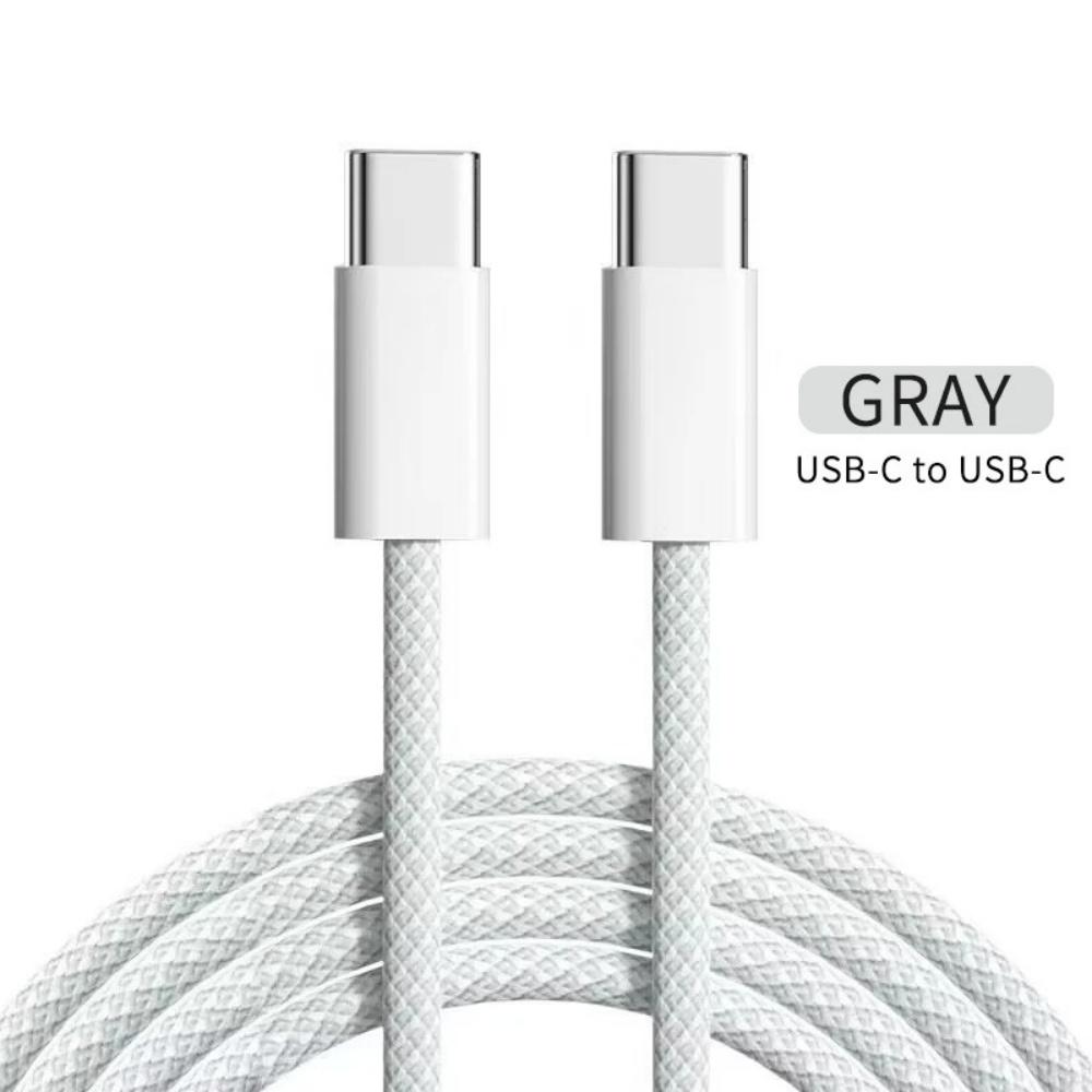 60 Вт USB Type C - Type C 6A кабель передачи данных для iPhone 15 16 Samsung Xiaomi быстрая зарядка USB C - C кабель Type C зарядное устройство для передачи данных