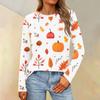 Women's Loose Casual Casual Long Sleeve Round Neck Collar Solid Color T-Shirt Top