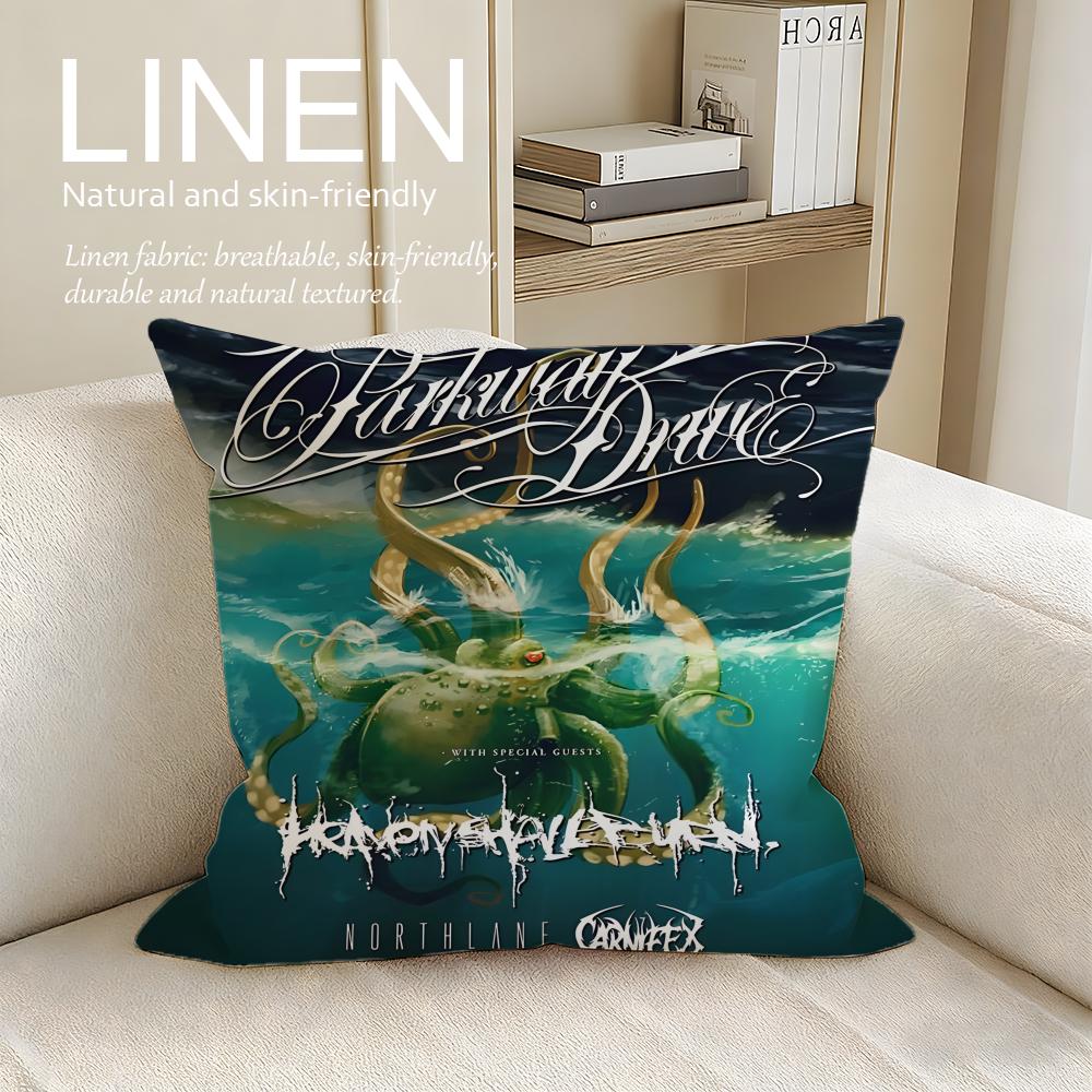 Music Parkway Drive Cushion Cover Pillowcase Set Pcs x x Breathable Washable Sofa Cushion Cover