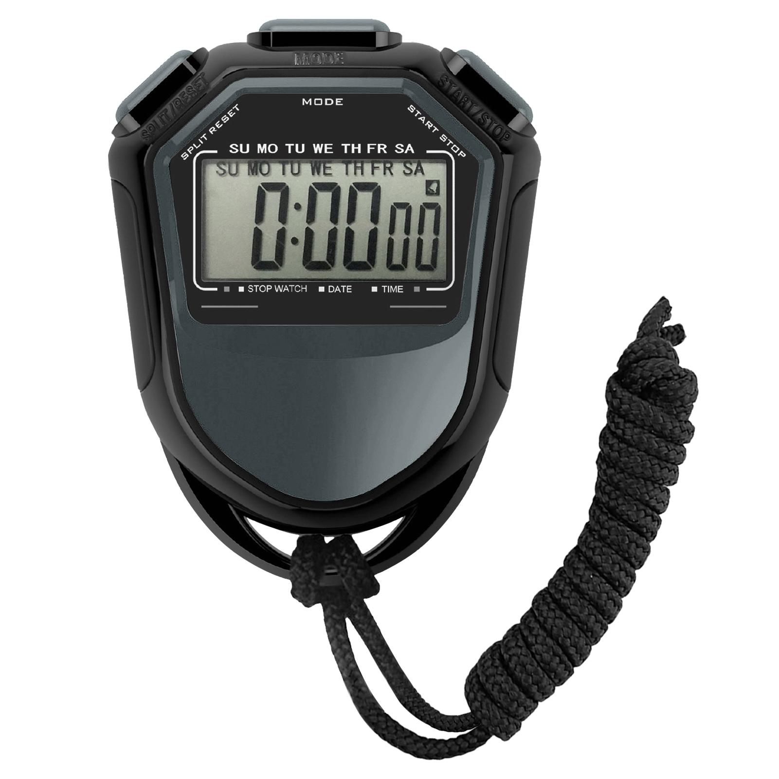 Kaisai Red Waterproof Stopwatch Digital Handheld Lcd Timer Chronograph Sports Counter With Strap For Swimming Running Football