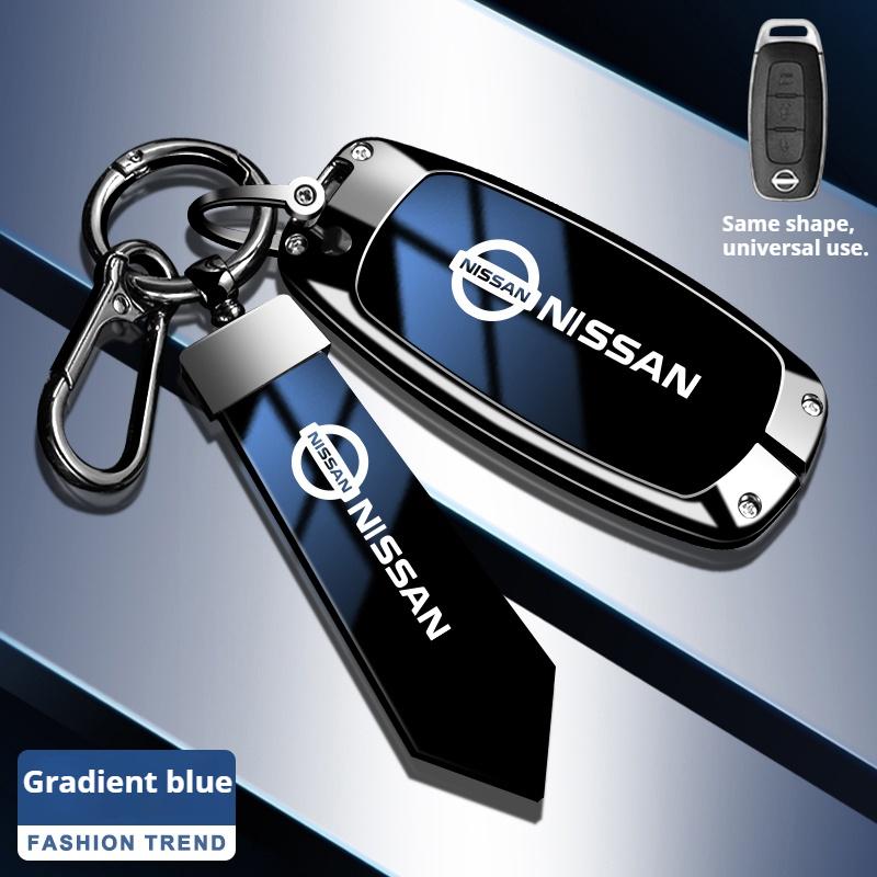 Zinklegering Leer Auto Sleutelhoesje Nissan Qashqai Juke X-Trail Patrol Note Leaf Altima Maxima Murano Tiida Teana Rogue Sentra