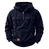 Men's Casual Multi-Pocket Zipper Hoodie - European Style for Autumn/Winter 2025
