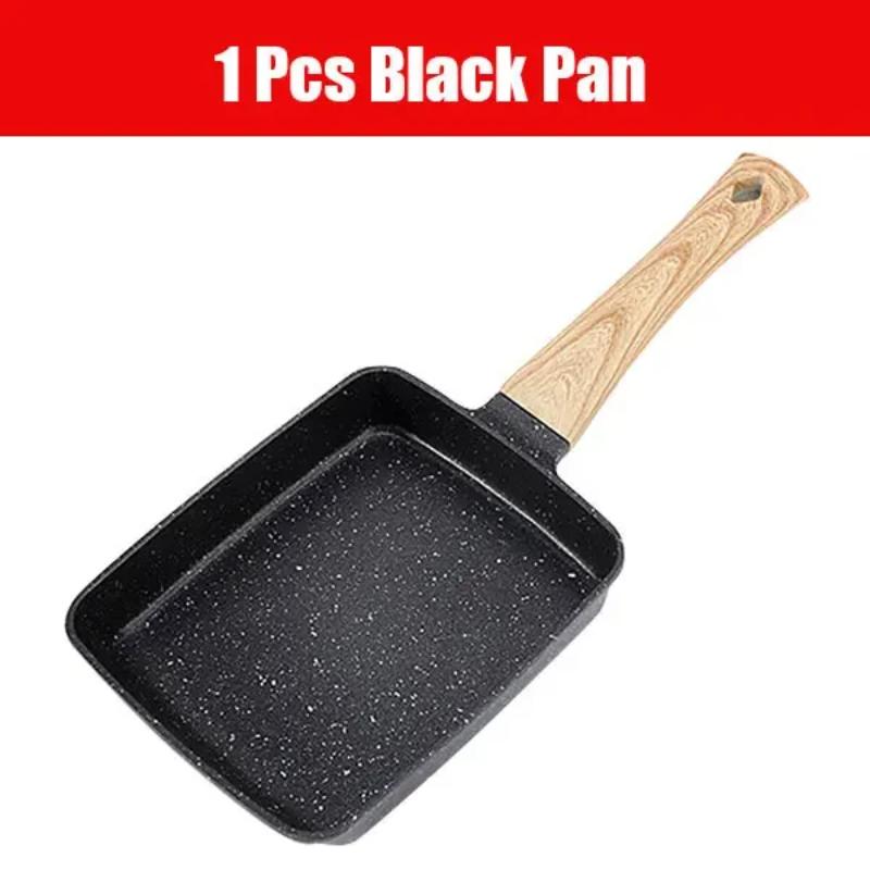 Nonstick Rectangular Pan Japanese Omelette Egg Roll Pans with Detachable Anti Scalding With Handle Kitchen Tools