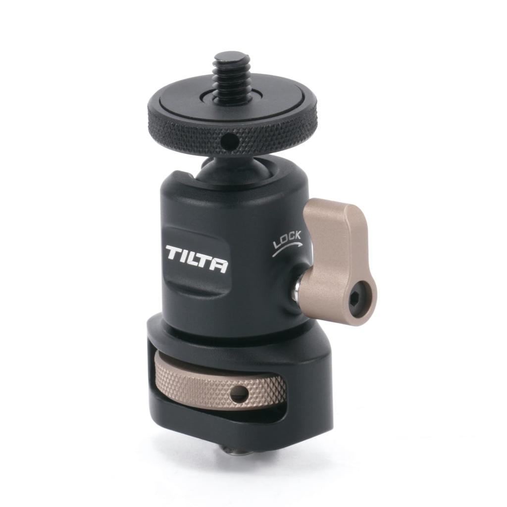 TILTA Mini Ball Head with 1/4"-20 Alignment Pins for a Wide Range of Camera Cages, Support Systems, and Accessory Mounts (TA-MBH-1420-B)