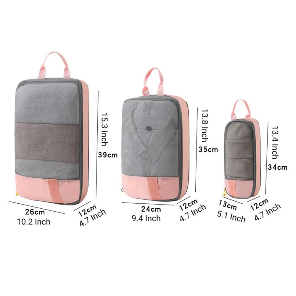 Packing Cubes For Travel Compression Portable Lightweight Travel Packing Cubes Large Capacity Space-Saving Travel Accessories