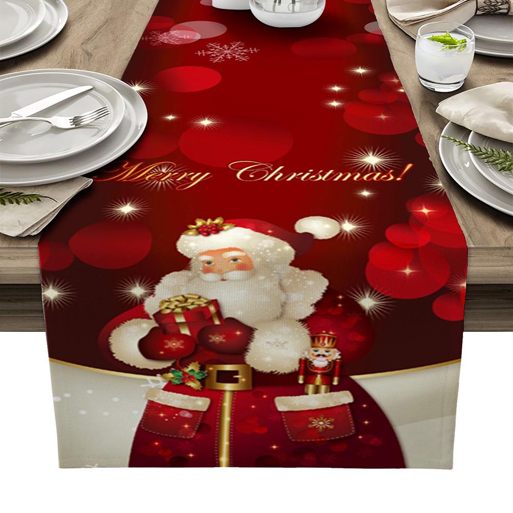 Red Buffalo Plaid Farmhouse Table Runner: Christmas Truck Design for Dining Table Décor