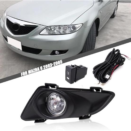 

Совместимо Для Mazda 6 2003 2004 2005 M6 Передние противотуманные фары Автомобильный стайлинг Прожектор Противотуманная фара Halogen Fog Lamp Set