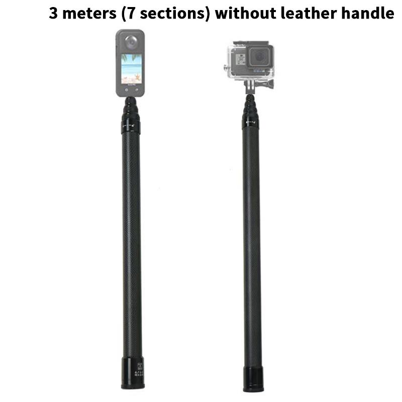 1Pc Ultra Long Carbon Fiber Selfie Stick Invisible Camera Extension Stick Selfie Stick Convenient For Taking Photos