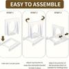 24PCS Adjustable Acrylic Display Easels Multipurpose Plastic Stands for Pictures Collectible Cards Decorative Plates Home Decor