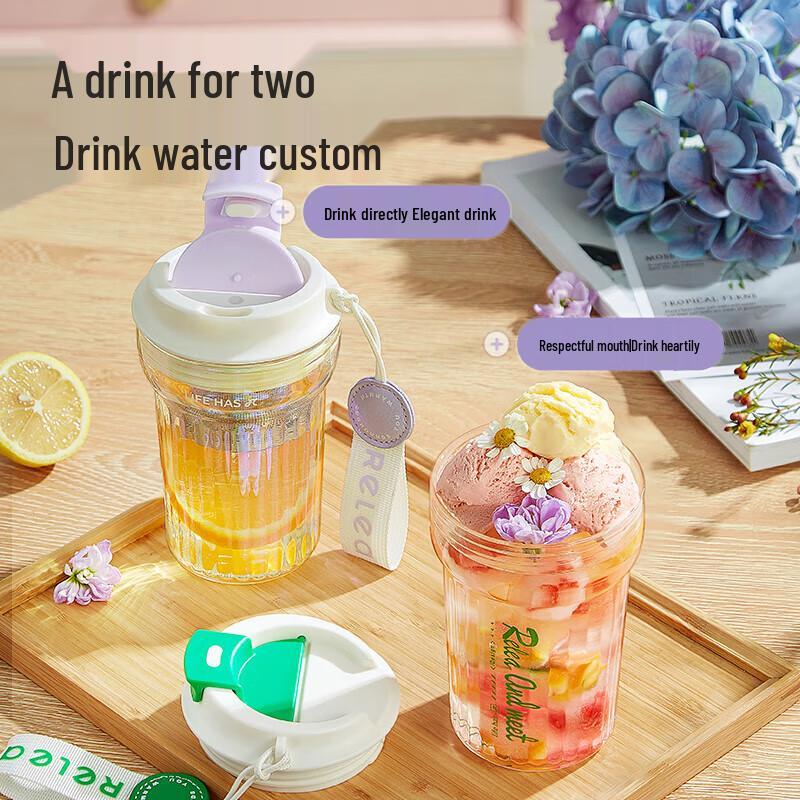 RELEA Portable Anti-Scald Glass Cup