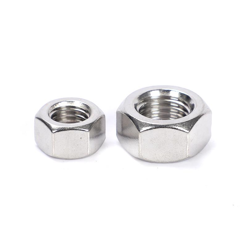 Acid-Resistant 316 Stainless Steel Fine Thread Hex Nut M8*1 M10*1