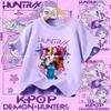 Summer KPop Demon Hunters Kids Girls Boys T-shirt Children's Clothing T Shirt Casual O-Neck Short Sleeve Tops