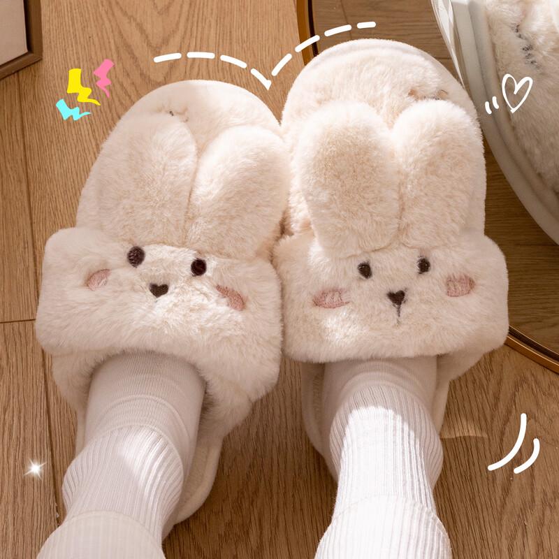 Grace Unisex Winter Warm Plush Cotton Slippers