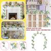 1.8m Spring Easter Bunny Ear Leaf Decoration Wisteria Wreath Doorway Fireplace Stairs Table